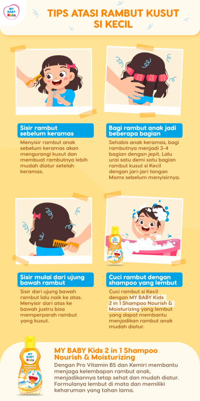 Rambut Kusut Si Kecil? Tenang, Atasi dengan Bahan Alami!