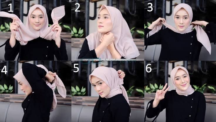 Tutorial: Memakai Hijab Segiempat dengan Berbagai Gaya